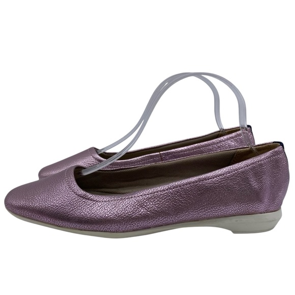 Naturalizer Womens Shoes Ayla Slip On Flats Sz 8.5 WIDE Pink Leather Comfort - Picture 2 of 11